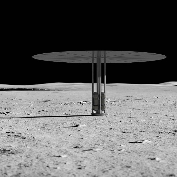 ויז'ואל: 11. בתמונה: הדמיית המתקן הגרעיני על פני הירח. צילום: NASA