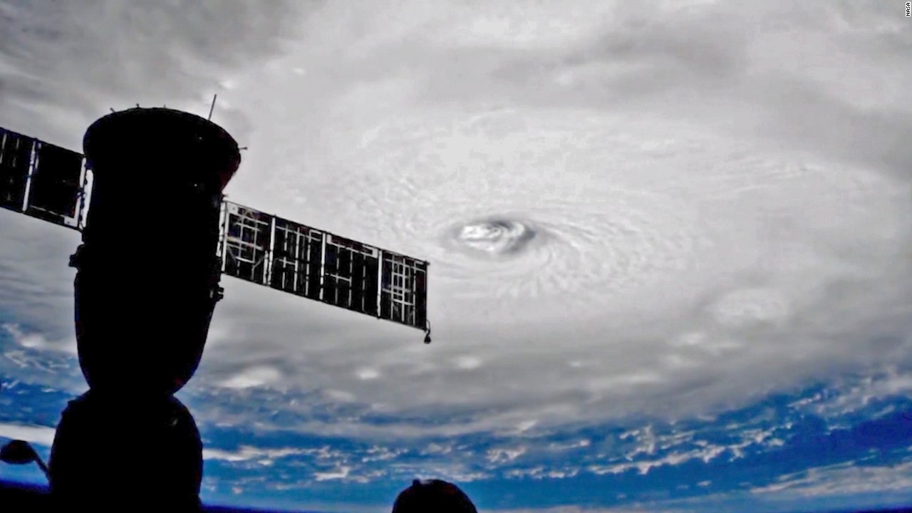 מבט מהחלל על הוריקן אירמה: צולם מתחנת החלל הבינלאומית | צילום: NASA