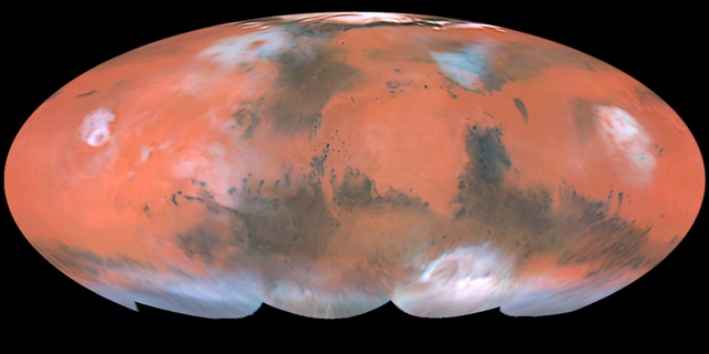 שטחו של מאדים כמעט זהה לשטחו של כדוה