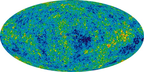 קרינת הרקע הקוסמית של כל היקום הנצפה | הדמיה: NASA/WMAP