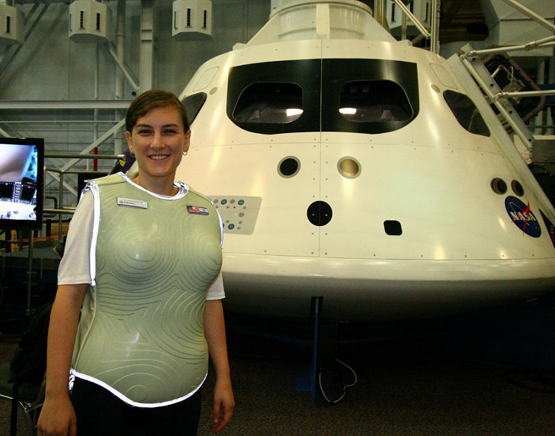 As women are particularly vulnerable to space radiation, the first step is an adapted suit for women. 