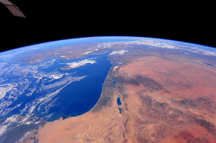 ישראל מתחנת החלל הבינלאומת | צילום: NASA/Barry Wilmore