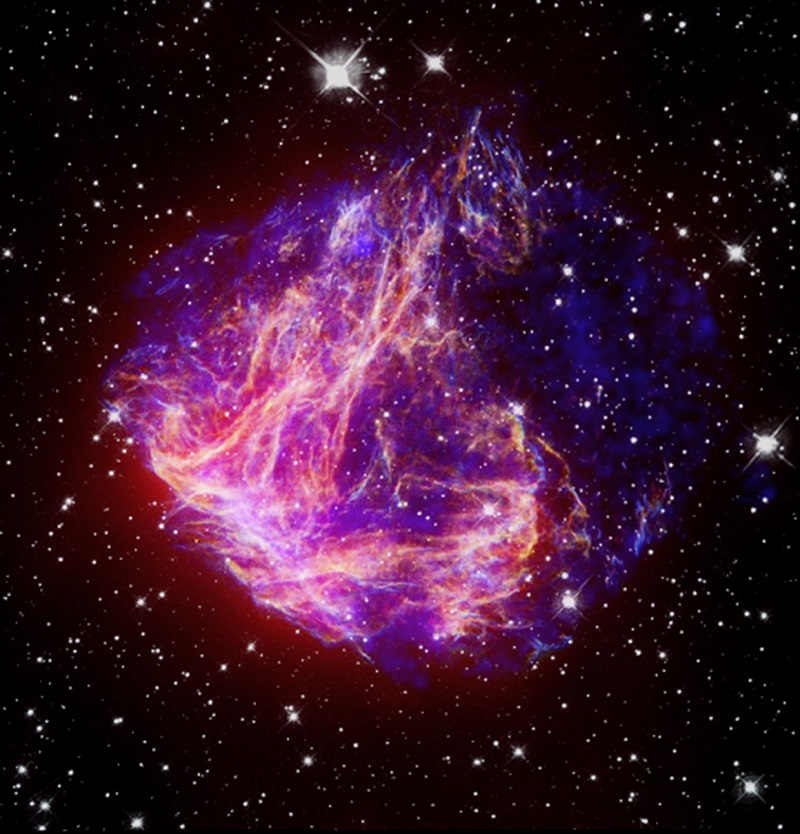 שאריות כוכבים מסופרנובה N49 | צילום: NASA
