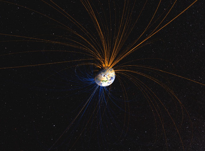 השדה המגנטי של כדור הארץ | אילוסטרציה: NASA Goddard Space Flight Center