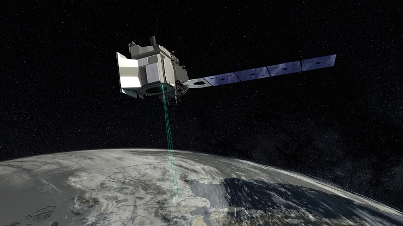 הדמיה של ICESat-2 בפעולה | קרדיט: נאס"א