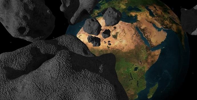 פיצוץ אסטרואיד במסלול התנגשות עם כדור הארץ