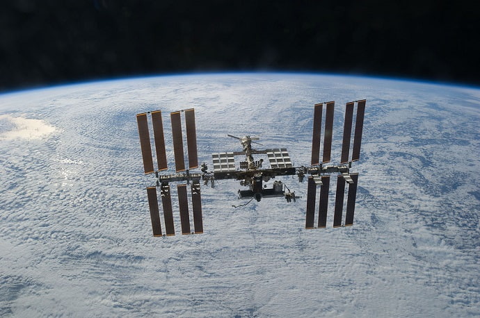 محطة الفضاء الدولية، المستوطنة الثابتة الوحيدة للبشرية في الفضاء. الصورة: ناسا.