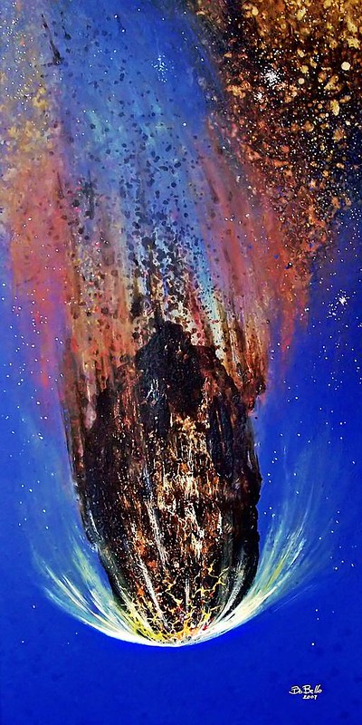 ציור של האסטרואיד אפופיס