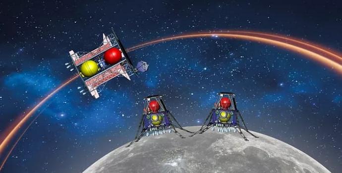 Illustration of Beresheet 2 lunar missions (SpaceIL)