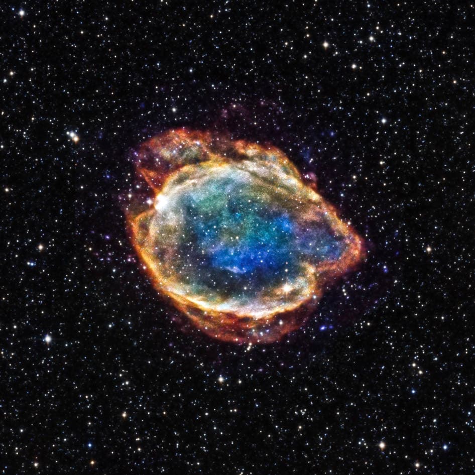 סופרנובה G299. פיצוץ בחלל שמוביל לגוף דחוס. קרדיט: NASA/CXC/U.Texas