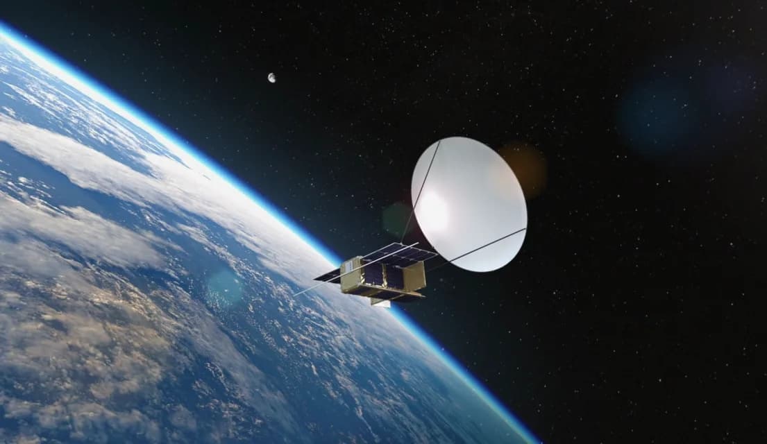 הדמיית הלוויין NSLSat-1. קרדיט: באדיבות: NSLComm