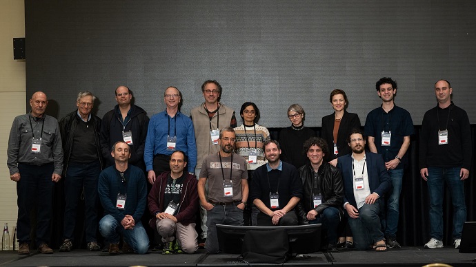 Some of the members of the academic committee and the lecturers at the conference. Photography: Hadas Ezra Some of the members of the academic committee and the lecturers at the conference. Photography: Hadas Ezra