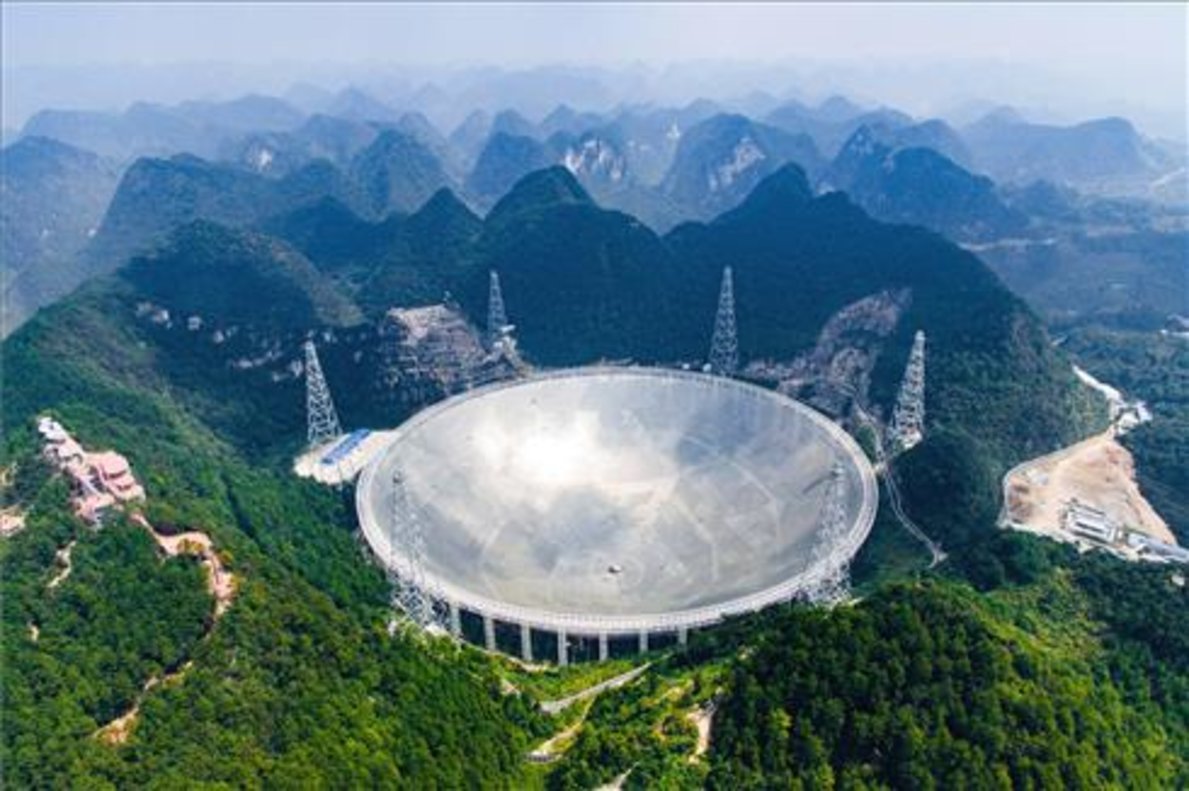 טלסקופ הרדיו פאסט בדרום-מזרח סין. צילום: Rodrigo con la G