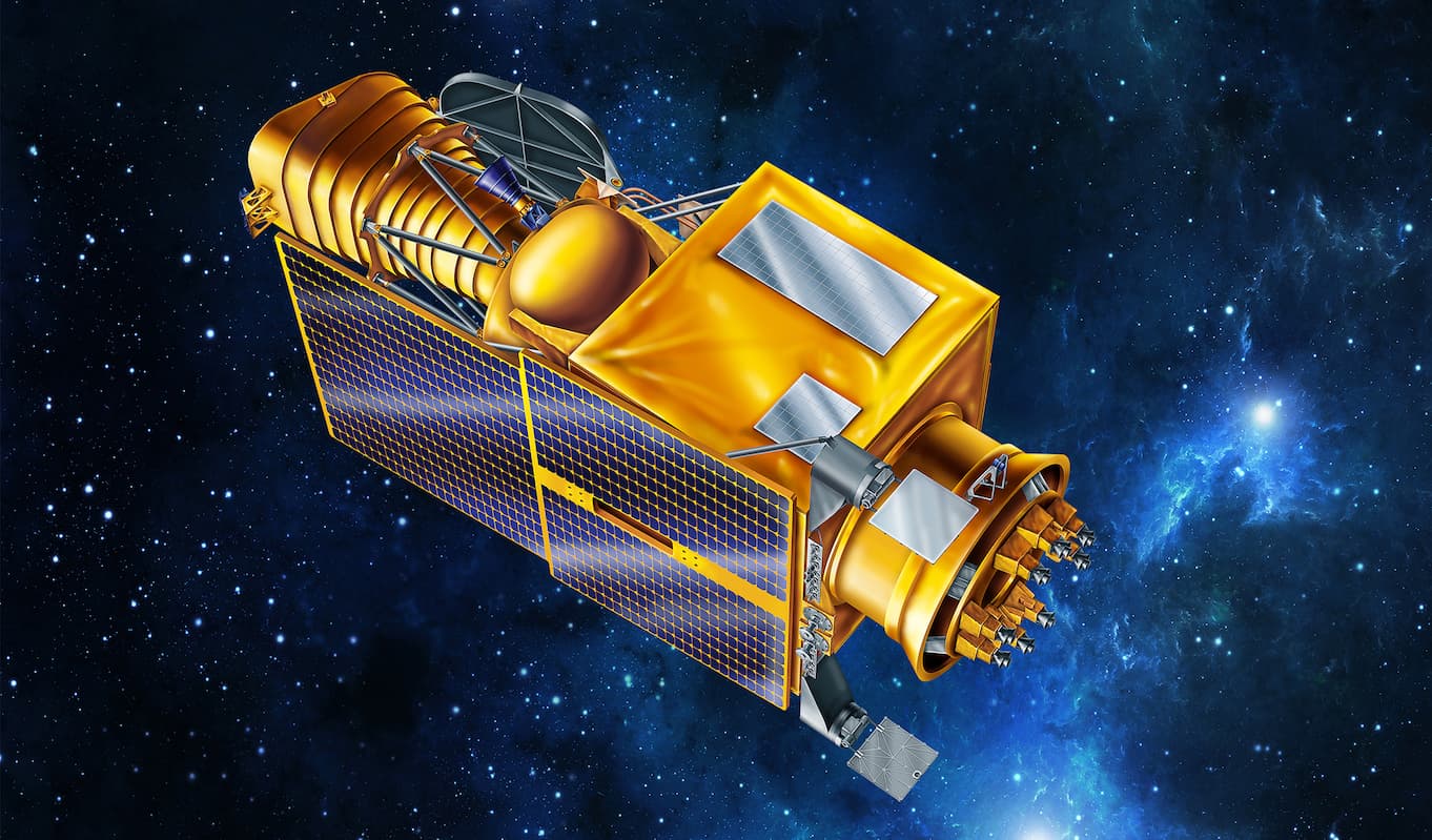 ULTRASAT illustration. (Weizmann Institute of Science)