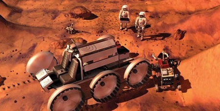 הדמיה: NASA עבודת צוות במאדים