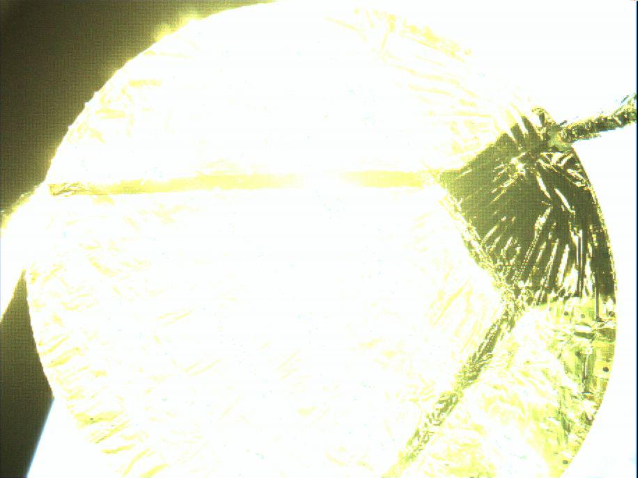 תמונה מהלוויין של האנטנה הפרבולית לאחר פריסתה בחלל. קרדיט צילום: באדיבות BeetleSat 