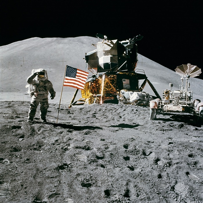 משימת אפולו 15, הנחיתה הרביעית על הירח. קרדיט: נאס
