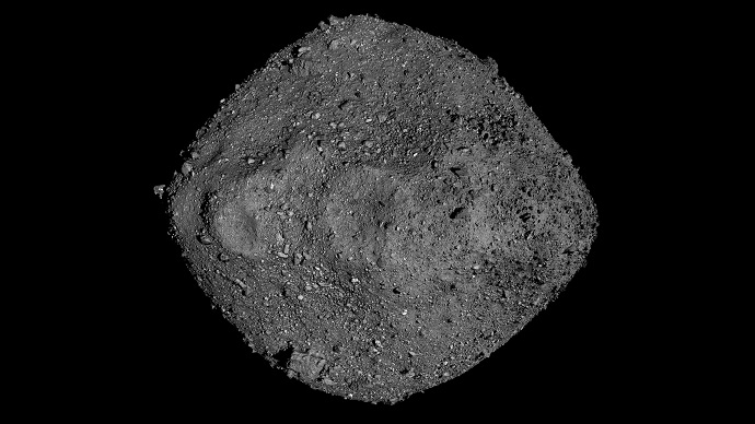 תמונת תצריף של האסטרואיד בנו, כפי שצולם על ידי הגשושית אוסיריס-רקס של נאס"א. קרדיט: NASA/Goddard/University of Arizona
