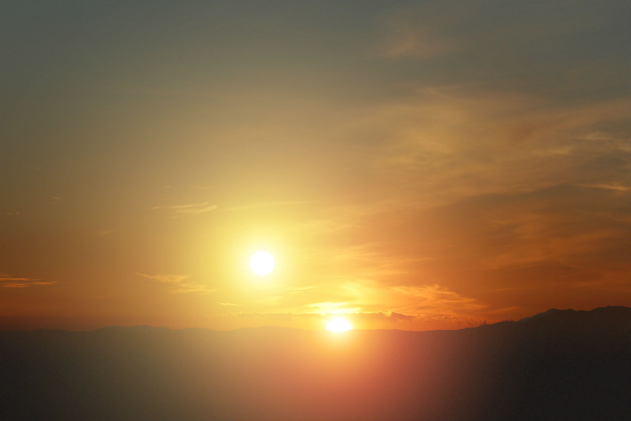 שקיעה כפולה |אילוסטרציה: double_sunset- NASA_JPL-Caltech