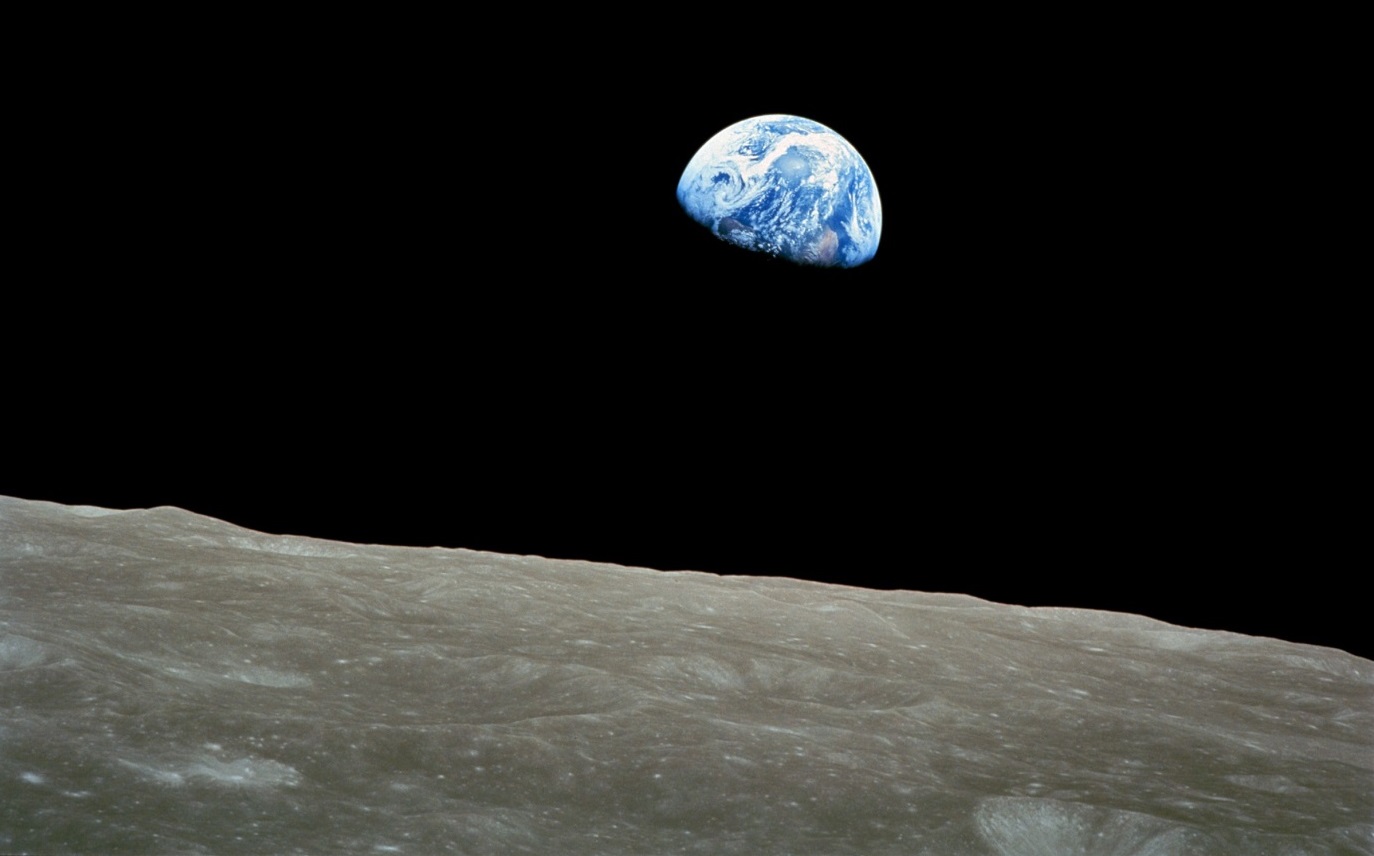 "זריחת הארץ", התמונה המפורסמת שצילם האסטרונאוט ויליאם אנדרס ב-1968 | צילום: נאס"א
