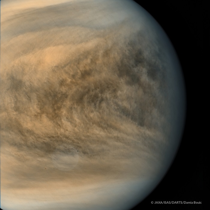 עננים טרופיים בכוכב הלכת ונוס | צילום: JAXA/ISAS/DARTS/Damia Bouic