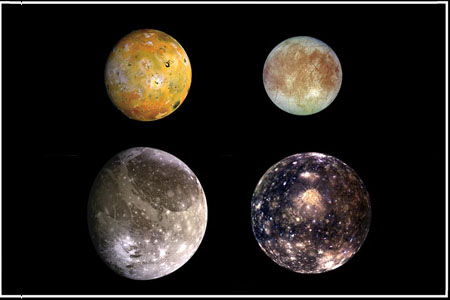 הירחים הגליליאים - ארבעת הירחים הגדולים של צדק | NASA