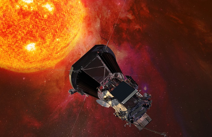 החללית Parker Solar Probe, שגודלה כמכונית קטנה, תצויד במגני חום מיוחדים ובמערכת קירור פנימית |הדמיה:NASA/Johns Hopkins Uni