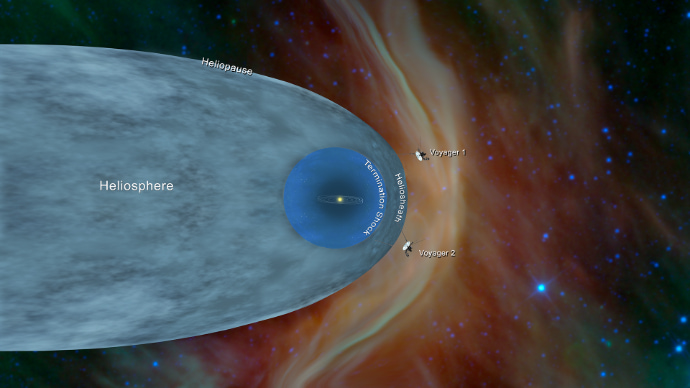 וויאג'ר 2 חוצה גבולות. איור: NASA/JPL-Caltech