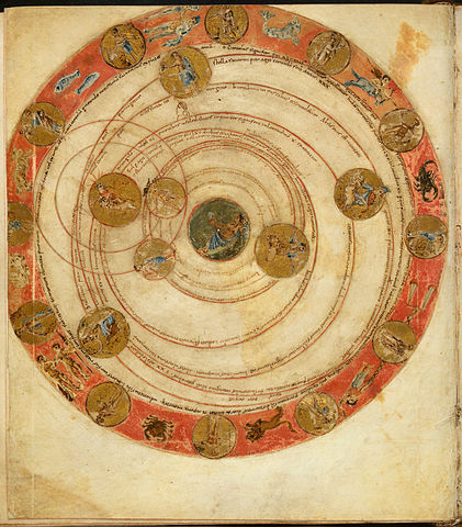 מיפוי שמי הלילה וכוכבי הלכת ב- 18 במרץ, שנת 816 | באדיבות ספריית אוניברסיטת ליידן