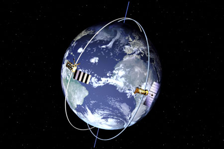 הדמייה של מסלולם הפולארי של שני לווינים | NASA
