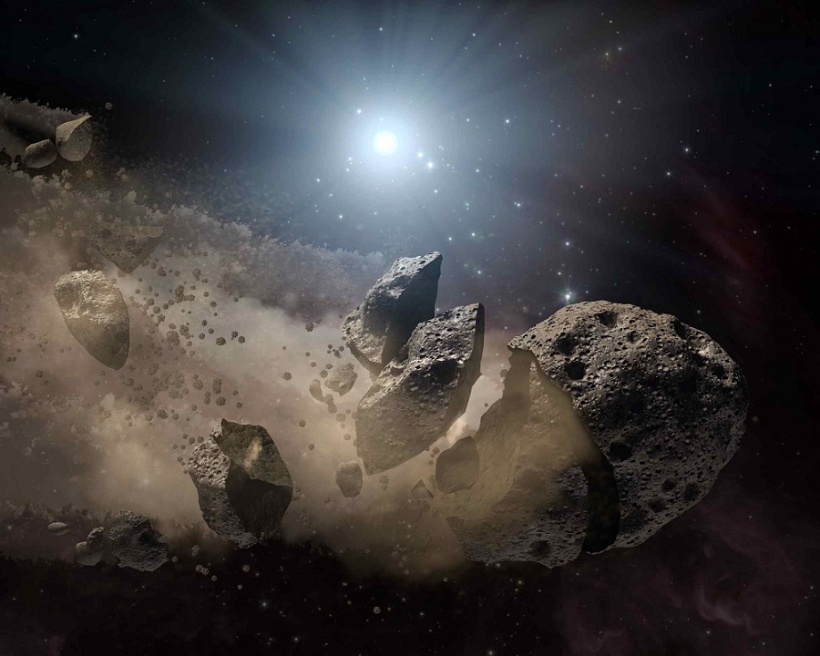 عائلة نادرة من الكويكبات من النظام الشمسي القديم | رسم: NASA