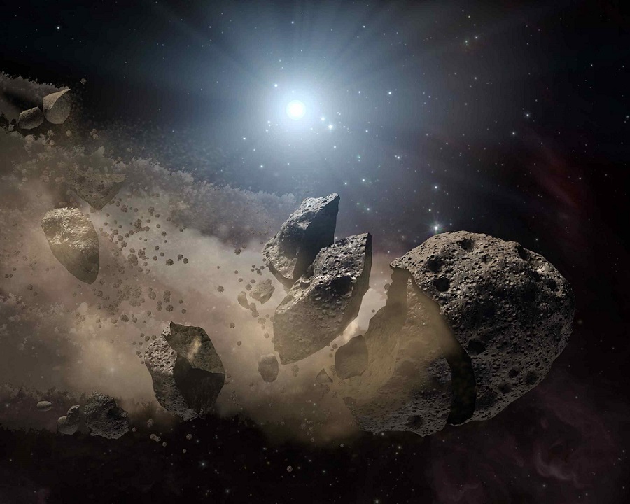 عائلة نادرة من الكويكبات من النظام الشمسي القديم | رسم: NASA