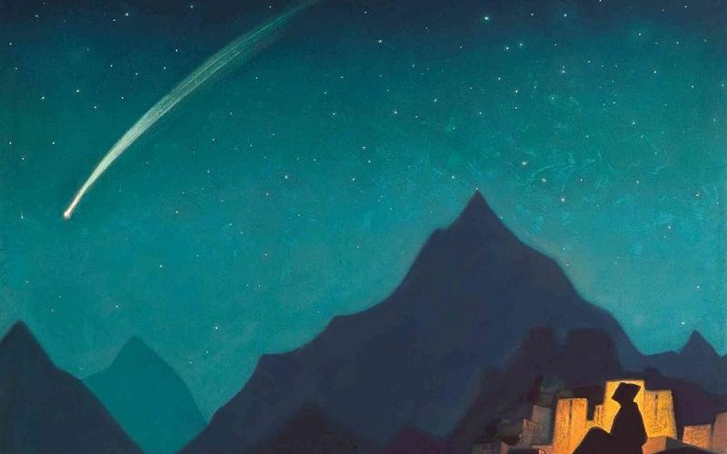 הציור "כוכבו של גיבור" | צייר: Nicholas Roerich 1936 הציור "כוכבו של גיבור" | צייר: Nicholas Roerich 1936