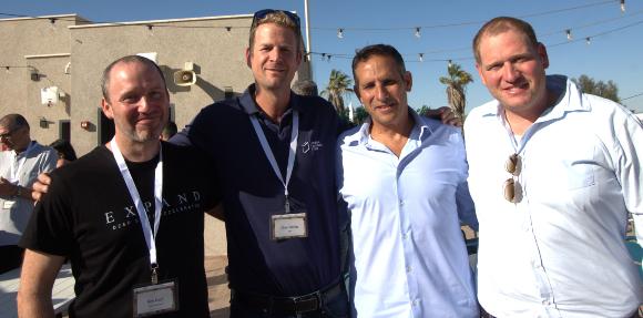 Restoring Israel’s status as a startup nation and promoting the south. From right: Elia Winter, head of the Mitzpe Ramon Local Council, Uri Oron, director of the Israel Space Agency, Oren Hefetz, director of business development at JNF, and Roy Naor, in Mitzpe Ramon | Photo: Raz Tel-Hai