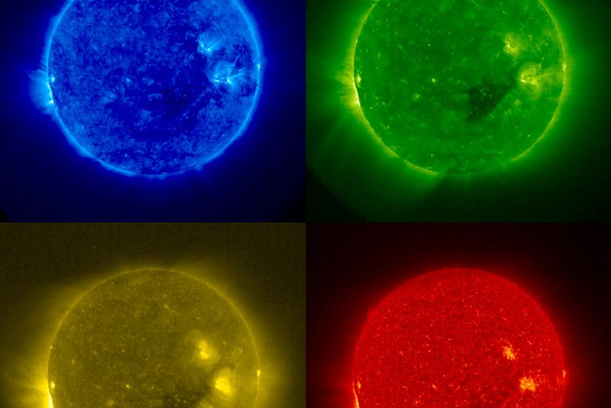 השמש בצבעים | צילום: NASA