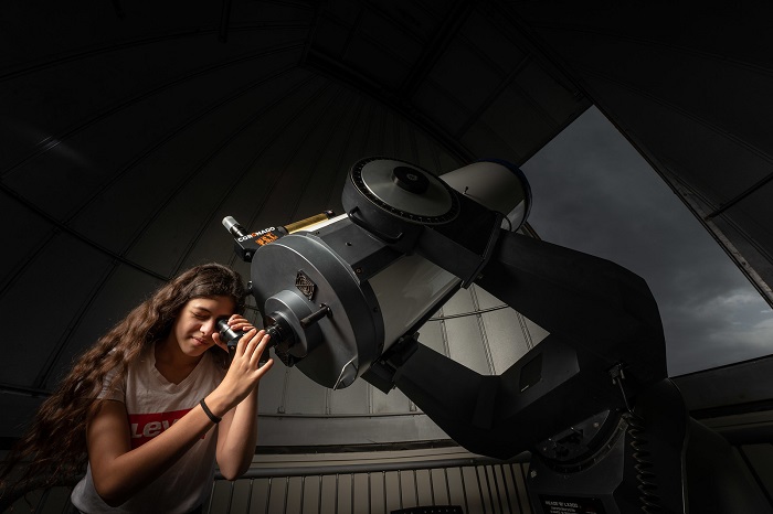 טלסקופ המצפה בטכנודע חדרה. קרדיט צלם: רמי זרנגר